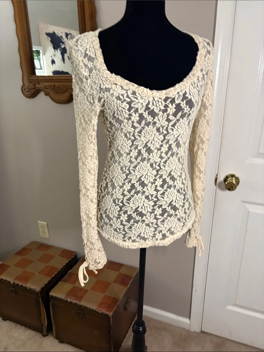 Anthropologie sheer floral
